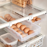 sliding egg drawer organizer dispenser for refrigerator